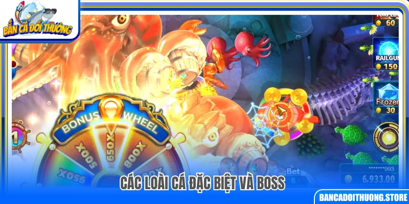  Danh sách cá đặc biệt và boss trong game
